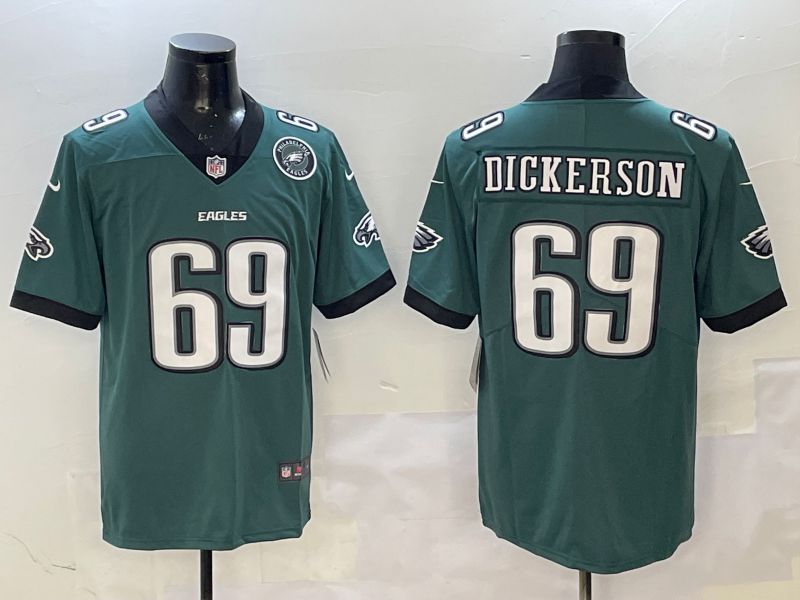 Men Philadelphia Eagles #69 Dickerson Green Second generation 2025 Nike Limited NFL Jersey style 4->philadelphia eagles->NFL Jersey